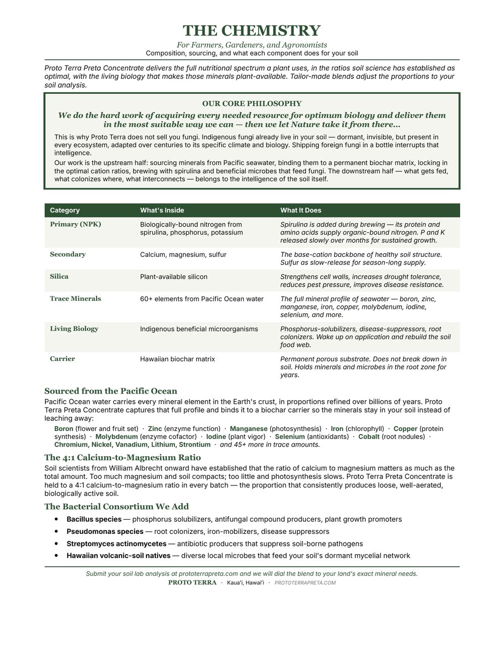Proto Terra Flyer - Page 2: The Chemistry